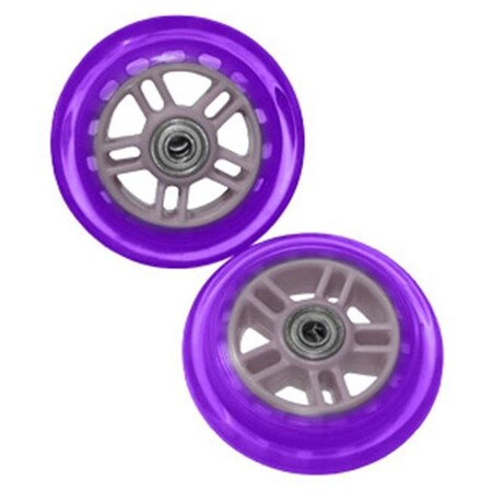 Razor Usa Razor 134932-PU Set Of Two 98MM Replacement Wheels For Razor A And A2 Kick Scooter - Purple 134932-PU